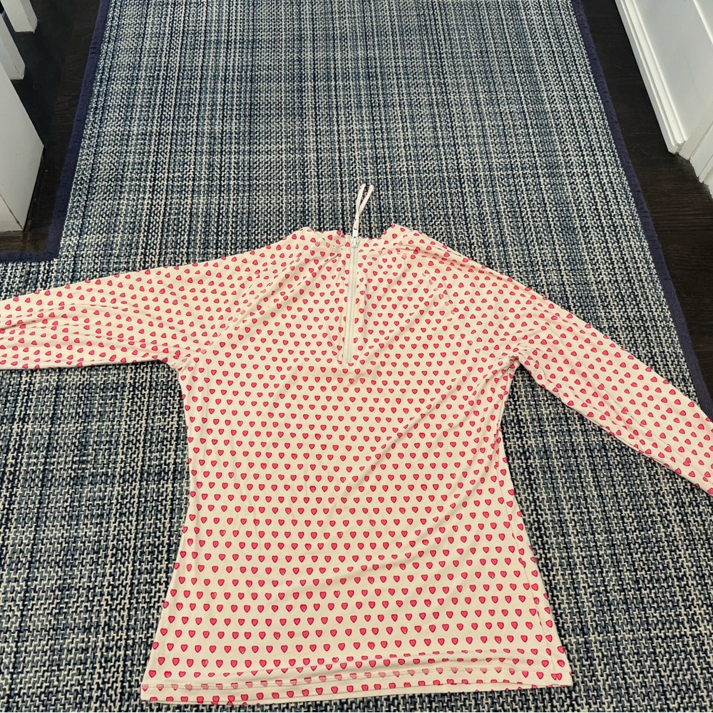 Roller Rabbit Pink Heart Rash Guard - Picture 2 of 2